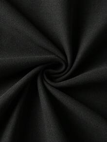 Polo a maniche corte casual da uomo, tinta unita, estiva - nero - Visualizzare 7