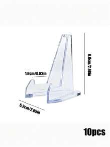 5/10/20 件透明卡片展示架（亚克力）、迷你运动卡夹、运动卡夹、分级卡片展示架、派对、婚礼、节日卡夹、编号卡夹、毕业招待会餐厅家居中心装饰品 - 無色 - 查看 11