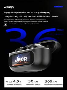 JEEP EW118Puls AI 翻译触摸屏 TWS 耳机高清通话降噪耳机 HiFi 立体声入耳式麦克风耳塞