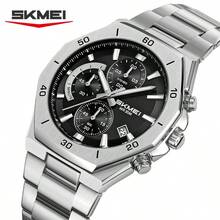 Skmei 2452 Luxury Men Quartz Watch Waterproof 30 Meters Stainless Steel Strap - one-size - View 14