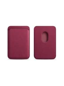 1 件纯色磁性 PU 皮革卡夹保护套,适用于 16 Pro Max/16/16 Pro/16 Plus/15/15 Pro Max/15 Pro/15plus/12/13/14 Pro/12Pro/12ProMax/13 Pro/13 Max/13 Pro/14 Pro14 May/14plus/12 Mini/13 Mini,创意 Magsafe 皮革 PU 卡套,身份证钱包手机背贴 - 彩色 - 查看 16