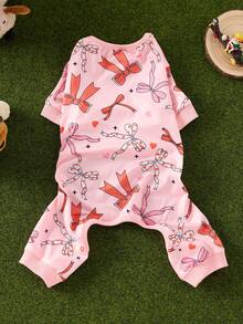 可爱的宠物睡衣适合中小型犬和猫 - 柔软、透气、耐用的睡衣，带有有趣的卡通设计 - 四季舒适、四季宠物服装 | 套头宠物连体衣 | 耐用的宠物服装、狗睡衣、圣诞节、圣诞装饰品