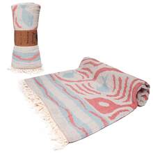 Made In Turkey Peshtemal Beach Towel – Lightweight Turkish Towel – 100x180 Cm – Soft, Quick Dry, Compact – For Beach, Bath, Spa & Everyday Use - Coral Orange - View 6