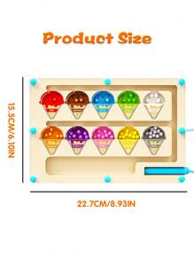 Magnetic Color And Number Maze, Wooden Color Classification Maze, Wooden Color Matching Learning Counting Puzzle Board, Montessori Counting Matching Games Color Sorting Board, Montessori Fine Motor Skills Toys For Kids Ages 3+Halloween, Magnetic Toys, Magnetic Game, Kids, Magnetic Stones Game, Montessori Learning, Number Blocks, Magnetic Toys Magnetic, Toddler,Montessori Toys,Toys,Kids Toys