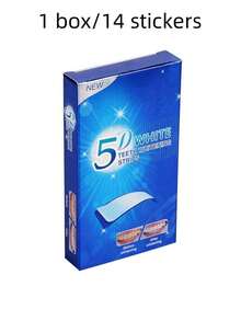 7-14片/包牙齿美白贴，5D牙齿美白贴 - 藍色 - 查看 12