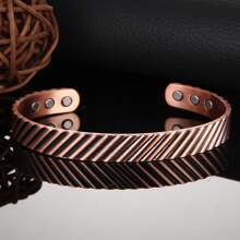 Copper Bracelet For Men Women, Magnetic Bracelets For Men With 3500 Gauss Magnets, Copper Jewelry Adjustable Cuff Bangle For Christmas Gift
