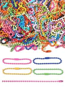 50/100/300/500 件铁喷漆链，珠链扣，DIY 珠宝配件，烤漆，彩色标签链，铁吊坠链 - 彩色 - 查看 14