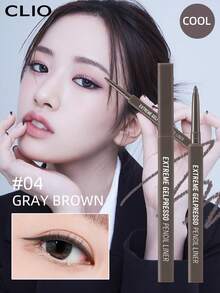Clio K-Beauty 極致凝膠眼線筆 3mm 凝膠/果凍眼線筆 高顯色 高顯色度 塗抹順滑 持久 霧面 防水 防汗 適合日常妝容 韓系妝容風格 - 04 GRAY BROWN - 查看 1