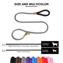 1 件套防滑尼龙编织狗绳，适合小型、中型和大型犬 - 灰色 - 查看 4