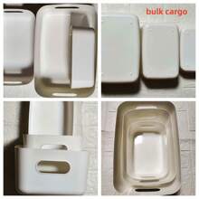 3/2/1件大容量塑料储物盒，桌面整理箱，适用于浴室、厨房、衣服、化妆品，整洁干净