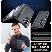 DAstter For Samsung Galaxy Z Fold 7 Case With S Pen HoldeGalaxy Z Fold7 With Screen Protector Shockproof DropProof Slim Hard PC Protective Cover For Samsung Z Fold 7Black7001 - màu đen - Xem 6