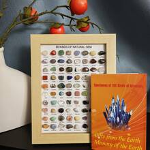 80pcs Natural Mineral Specimen Set + 100 Types Mineral Identification Guide, Includes Rare Varieties Like Labradorite, Agate, Obsidian, Turquoise, Garnet | Home Decor, Mineral Collection, Holiday Gift (Christmas/Valentine's Day/Canada Day) - Multicolor - View 12