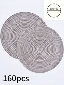 1/4/6/12 件波西米亚圆形编织餐垫，家庭厨房用品，餐桌垫，用于放置杯子、碗、盘子，适用于咖啡桌、办公桌、日常使用、节日、派对、婚礼、晚宴、家居和宿舍装饰