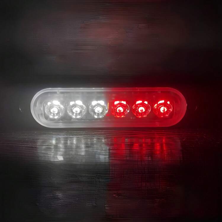 Led Headlight Patrol Escort Side Bar Motorcycle Auto Strobe. Vmingo - Red and White - View 2