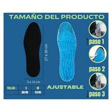 ZYLX SHOPPING – Plantillas de Gel Antifatiga para Zapatos, Recortables, Ideales para Trabajo, Deporte y Uso Diario - Azul - Ver 6