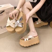 Women Flip-Flops - Gold - View 1