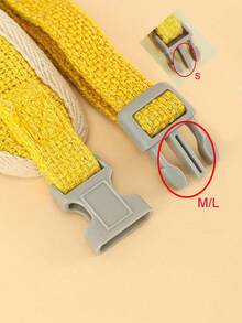 1套小狗可愛卡通蜜蜂寵物項圈和牽繩套裝,以及貓咪背心套裝和牽繩