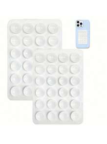 4 pezzi/2 pezzi Impugnatura in silicone per telefono, adatta a tutti i modelli di telefono, supporto adesivo per telefono, maniglia adesiva per telefono senza mani, supporto per impugnatura del telefono per selfie e video compatibile con , telefono Android, regalo per compleanni, famiglia, amici, supporto per telefono, accessori per telefono