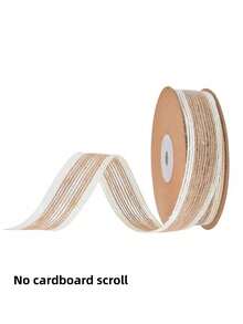 1Roll White Edge Decorative Hemp Rope Burlap Ribbon For Gift Wrapping Wedding Event Party Home Bows DIY Crafts Art Decoration - Multicolor - View 14