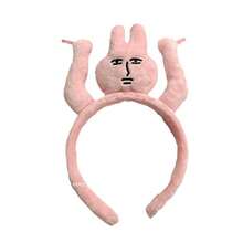1 件 2025 新款粉色兔子趣味头带，适合女士、洗脸、刘海、发饰、派对、节日、万圣节礼物、生日礼物、圣诞节礼物、节日礼物、完美礼物