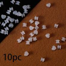 10 件硅胶耳环后盖，适用于重型耳环，隐形提升支撑垫，适用于无下垂耳垂，安全耳环提升器，适用于耳钉和耳环