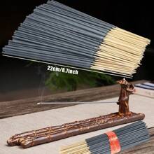 22 cm/8,66 cala Czyste bambusowe kadzidełka, niski popiół, 24 szt./opakowanie, 12 różnych zapachów, odpowiednie do domu, hotelu, pokoju, długotrwały zapach eliminujący nieprzyjemny zapach i oczyszczający powietrze