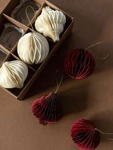 1/3pcs Christmas Tree Honeycomb Ball Pendant, Creative Honeycomb Lantern, Christmas Tree, Suitable For Thanksgiving, Christmas Party Home Decoration Christmas Decorations Room Decor Winter