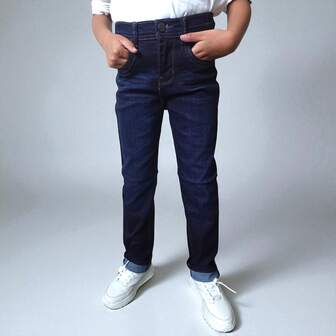 CHUEKITOS. Pantalón para niño corte Slim, cómodo con resorte ajustador, tela ajustable, durable y de alta calidad