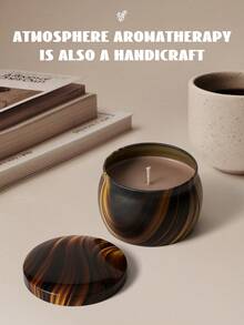 Coffee Tin Scented Candle, Home Decor, Long-Lasting Soy Wax Candle Tin, Smokeless Sandalwood/Coffee/Lavender Scented Candle, Portable Candle Suitable For Birthday, Valentine's Day, Mother's Day, Thanksgiving, Wedding Gifts