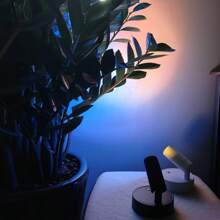 1 Stück Fernbedienung aufladbare Scheinwerfer, 7 Farben RGB Wandleuchte, Foto Wand Atmosphäre Beleuchtung, kein Verkabeln, kein Bohren, keine Installation, kabellose Hintergrundbeleuchtung für Zuhause