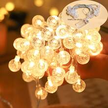 1 قطعة أضواء سلسلة فقاعات LED تعمل ببطارية بطول 1.5م/3م/6م، أضواء ديكور داخلي، ديكور غرفة النوم، ديكور حفلات الزفاف، ديكور عيد الأم وعيد الحب - كرة الفقاعات الشفافة - مشاهدة 14