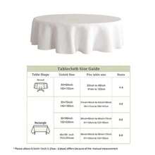 1/36 piezas Mantel decorativo impreso digitalmente con diseño de copos de nieve y árboles de Navidad - Rectangular y redondo de poliéster lavable, adecuado para decoración de comedor interior, reunión familiar, regalo, fiesta festiva, sala de estar, cocina, banquete de hotel