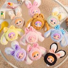 Caja ciega de peluche de conejo lindo, con estilos diversos, adecuado como regalo de cumpleaños, regalo sorpresa, Día de San Valentín, regalo universal para fiestas, material ABS (duro) en la cara interior, sin relleno