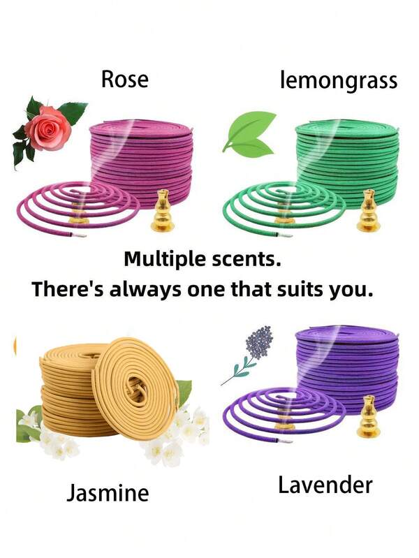 40 Stücke Lavendel Räucherspiralen, Zitronengras Spiralräucherwerk, natürlich Zitronengras duftend, geeignet für: Lufterfrischung Zuhause und Mückenabwehr, am Pool, auf der Terrasse, Veranda, Deck, Camping und Wandern, geeignet für Meditation und Stressabbau