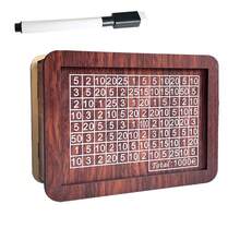 1pc Piggy Bank With Numbers And Checks,DIY Creative Savings Box Home Decor Accessory, Piggy Bank With Counter,Reusable Wooden Piggy Bank For Digital Planning, Retro Style Money Storage Box - Multicolor - View 17