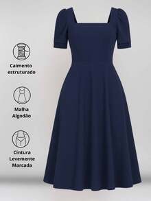 Milimetrica Women Dresses - Navy Blue - View 8