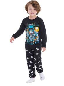 Assorted 4-Piece Kit For Boys' Long-Sleeved Pajamas, Sizes 1 To 10 - 什錦 - 查看 10