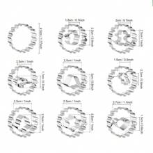 9pcs Cookie Cutter Set, Moon, Star, Heart, Round, Flower Shapes - Kitchen Baking Cookies Tools And Decoration For Valentine's Day, Easter, Birthday, Halloween, Christmas Party - Silver - View 8