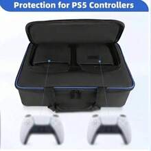 Geantă de transport, geantă de călătorie compatibilă cu PS-5 Disc și Digital Edition, geantă de umăr protectoare pentru consolă PS-5, controllere, cărți de joc, decorațiuni de Halloween