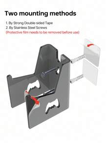 1pc Acrylic Wall-Mounted Game Controller Display Rack/Holder - Multicolor - View 6