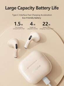 Lenovo LP40 II Bluetooth Earphones, Semi-In-Ear, Sports, Bass Driven, Long Battery Life, Low Latency, Gaming, High-Def Calls Microphone, Compact, Portable, Passive Noise Cancellation, Wireless Earbuds