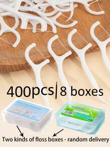 500 piezas Palillos de hilo dental, hilo dental de limpieza profunda, hilo dental desechable portátil para viajes, hilo dental en forma de arco ultrafino para limpieza interdental, hilos de hilo dental encerados, palillos de dientes con sabor natural, artículo esencial para viajes, higiene bucal, limpieza profunda, necesidad diaria, decoración para el hogar, sala de estar, dormitorio, baño, boda, fiesta, cumpleaños, regalo para hombre, madre, padre, amigos, año nuevo, accesorio, regalo divertido, portátil, conveniente