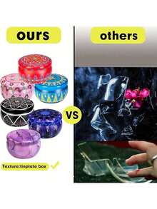 10 Peças de Latas de Vela Impressas com Floral Premium - Recipientes Redondos DIY com Tampas Seguras para Velas Criativas, Artes e Artesanato e Armazenamento Versátil - Uma Adição Estética Perfeita para Suas Necessidades Domésticas e de Presentes