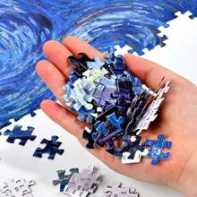 1 Box 1000 Piece Jigsaw Puzzle Toy, 70cm*50cm Size, Landscape & Cartoon Oil Painting Style, Adult Stress Relief, Decorative Art, Suitable For Halloween, Christmas, Holiday Gifts