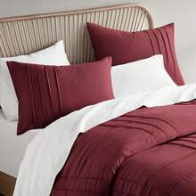 2/3 Pieces Bedding Comforter Set,Cozy Premium All Season Home Textile Fits Modern Bedroom Décor, Only 2-Pcs-Set For Twin-Twin XL Size,Christmas New Year Holiday Gifts - 紅色 - 查看 6