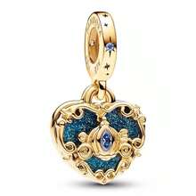 14K Gold-Plated   Heart Charm |  | Women Charm Bracelet - 藍色 - 查看 1