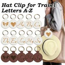Cute Leather Hat Clip For Travel, Heart & Bow Design Bag Accessory To Hold Hats, Towels, Masks, Glasses, Outdoor Essential Gift For Women (8 Colors)