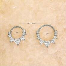 Cercei Daith pentru cartilaj pentru femei, cercei mici din aur, piercing hipoalergenic cu Helix, Huggie, titan, oțel chirurgical 14k, implant de diamant, bijuterii din zirconiu cubic