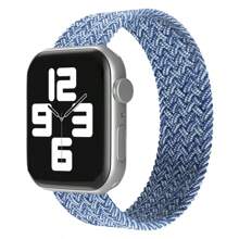 1pc Apple Single Loop Woven Nylon Watch Band, Soft Elastic Breathable Sports Strap Compatible With 38mm 40mm 41mm 42mm 44mm 45mm 49mm Ultra SE/Series 9/8/7/6/5/4/3/2/1, Rainbow