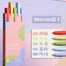 Bộ 3/6 bút lông đầu mềm có móc, phong cách Trung Hoa, bút màu cổ điển, thích hợp để ghi chú và vẽ, bút viết tay, quà tặng cho học sinh trở lại trường - Nhiều màu - Xem 25